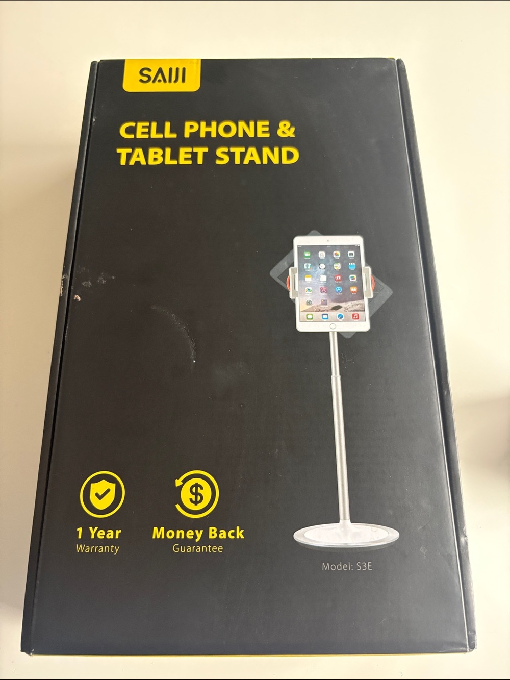 Silver Cell Phone & Tablet Stand - Adjustable Desktop Holder